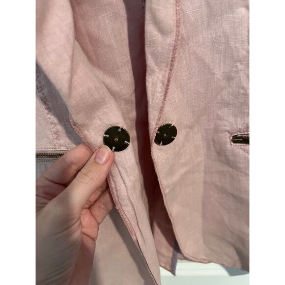 Michael Stars Woven Linen Deconstructed Blazer – Size XS - Picture 5 of 8